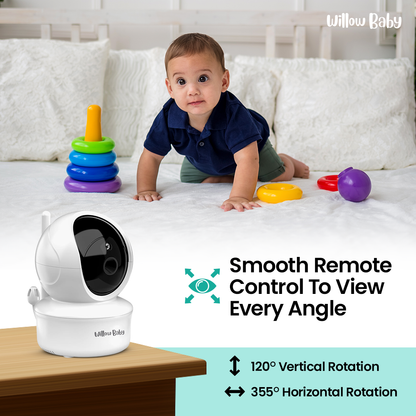 5" Video Baby Monitor with Remote Pan-Tilt-Zoom Camera
