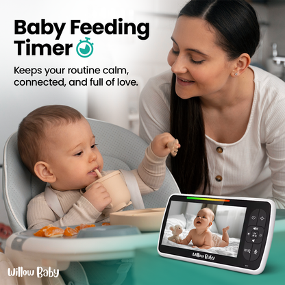 5" Video Baby Monitor with Remote Pan-Tilt-Zoom Camera