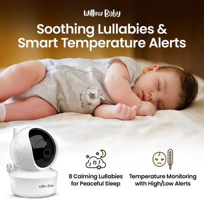 5" Video Baby Monitor with Remote Pan-Tilt-Zoom Camera