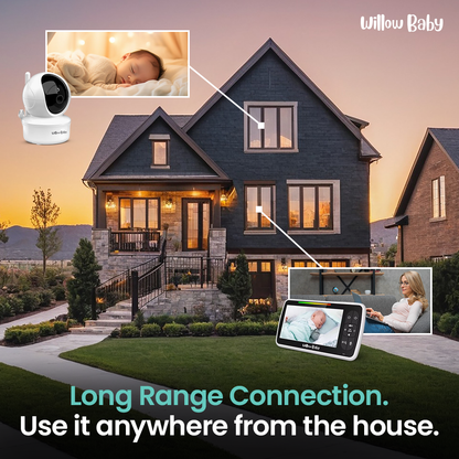 5" Video Baby Monitor with Remote Pan-Tilt-Zoom Camera